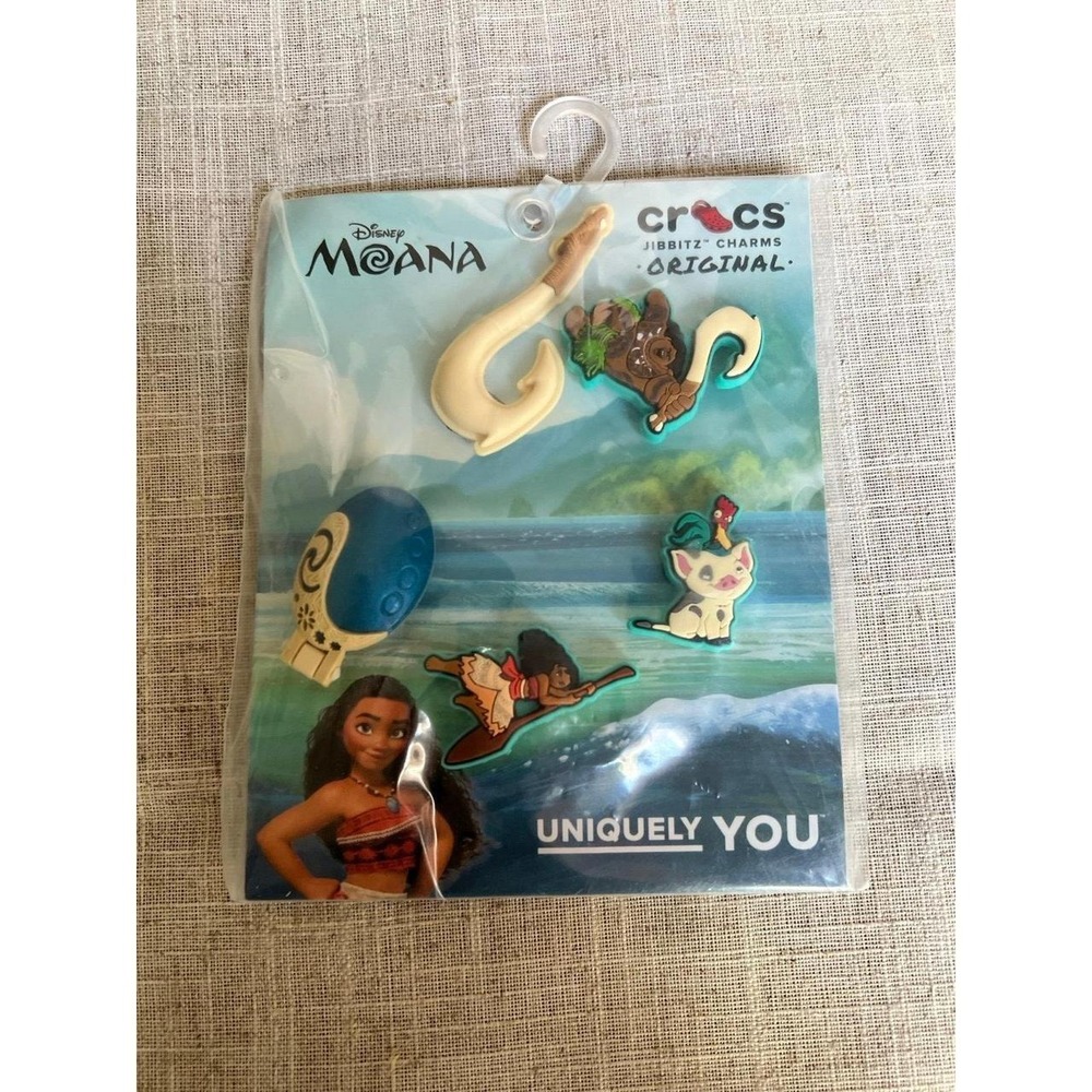 Crocs Jibbitz Charms Disney Moana 5 Pack NEW